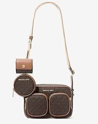 MK Signature Shoulder Bag Marron monograma