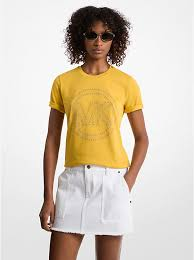 Polo MK amarillo logo grande centro