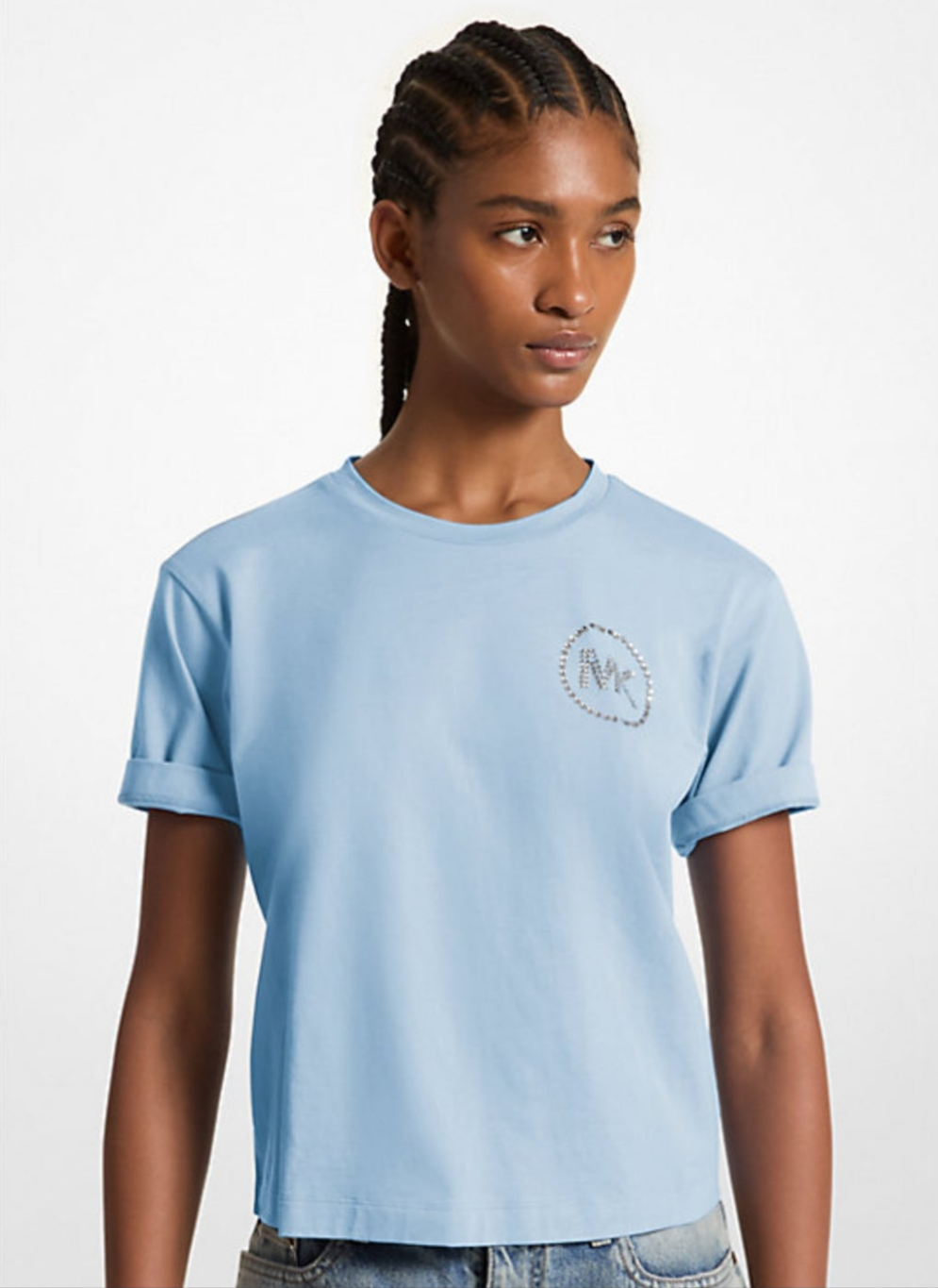 Polo celeste MICHAEL KORS talla XS