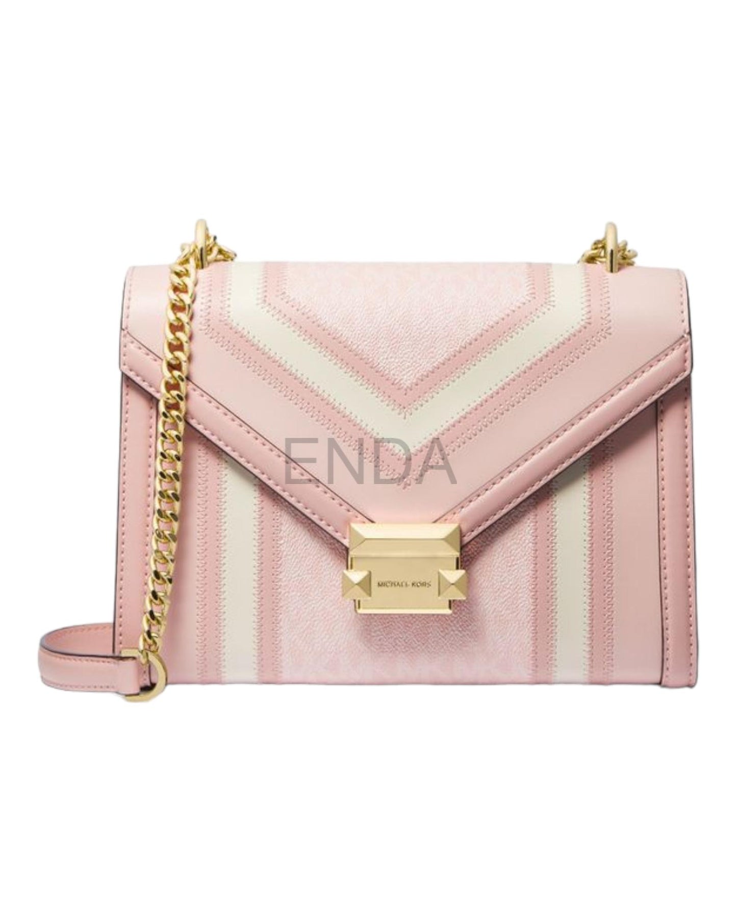 CARTERA WHITNEY ROSA BEBE CON LÍNEAS - MICHAEL KORS