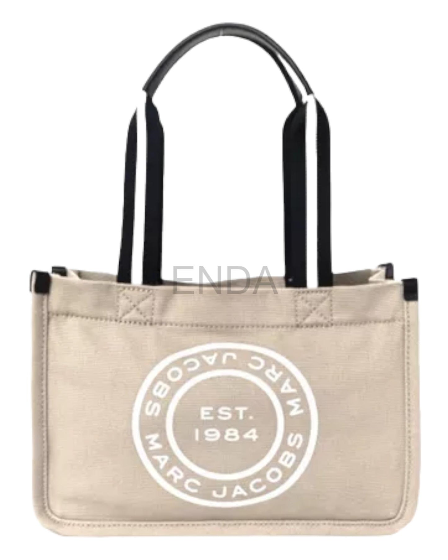 CARTERA TOTE CREMA CON ASAS LINEALES - MARC JACOBS (MJ)