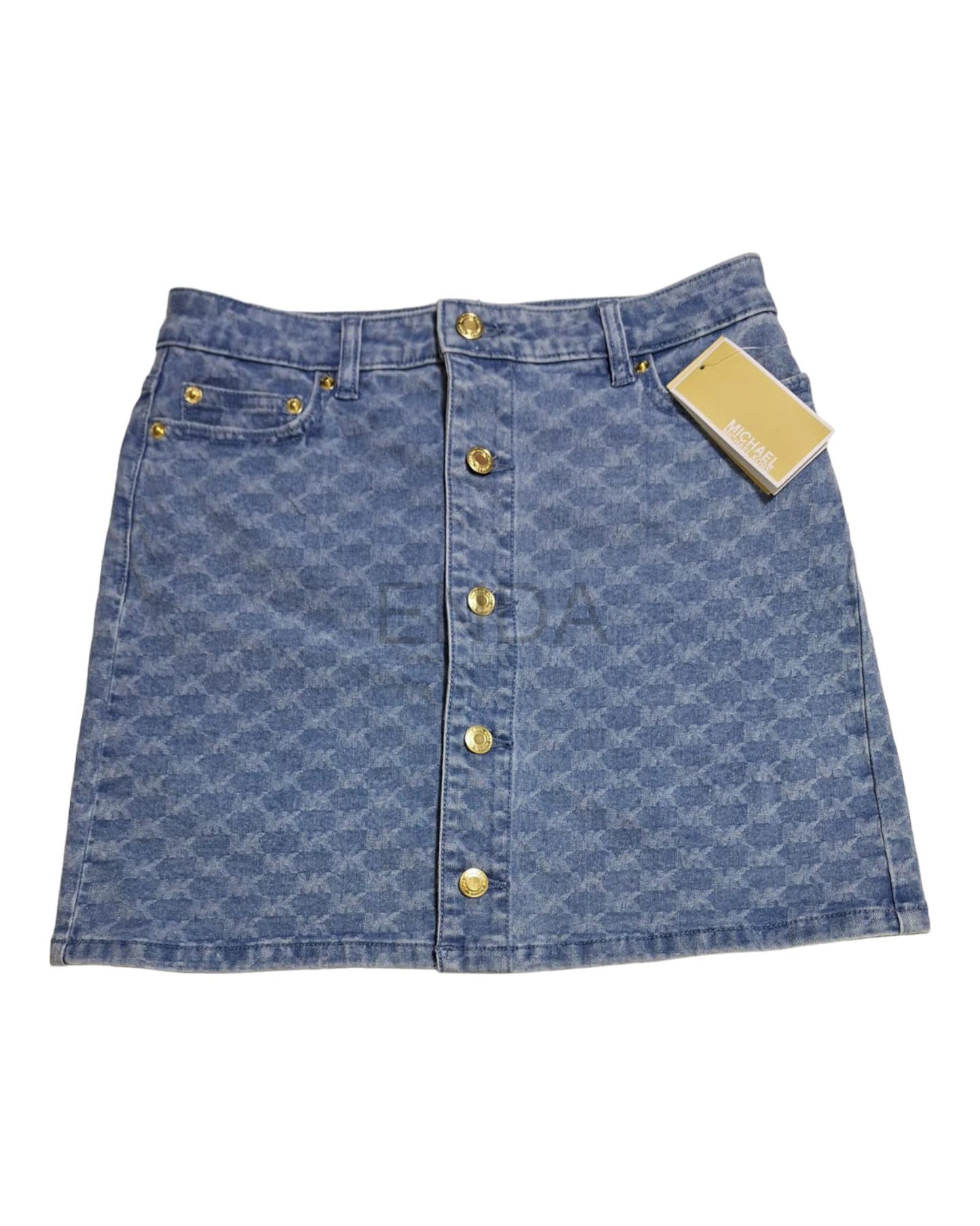 FALDA AZUL MONOGRAMA MK