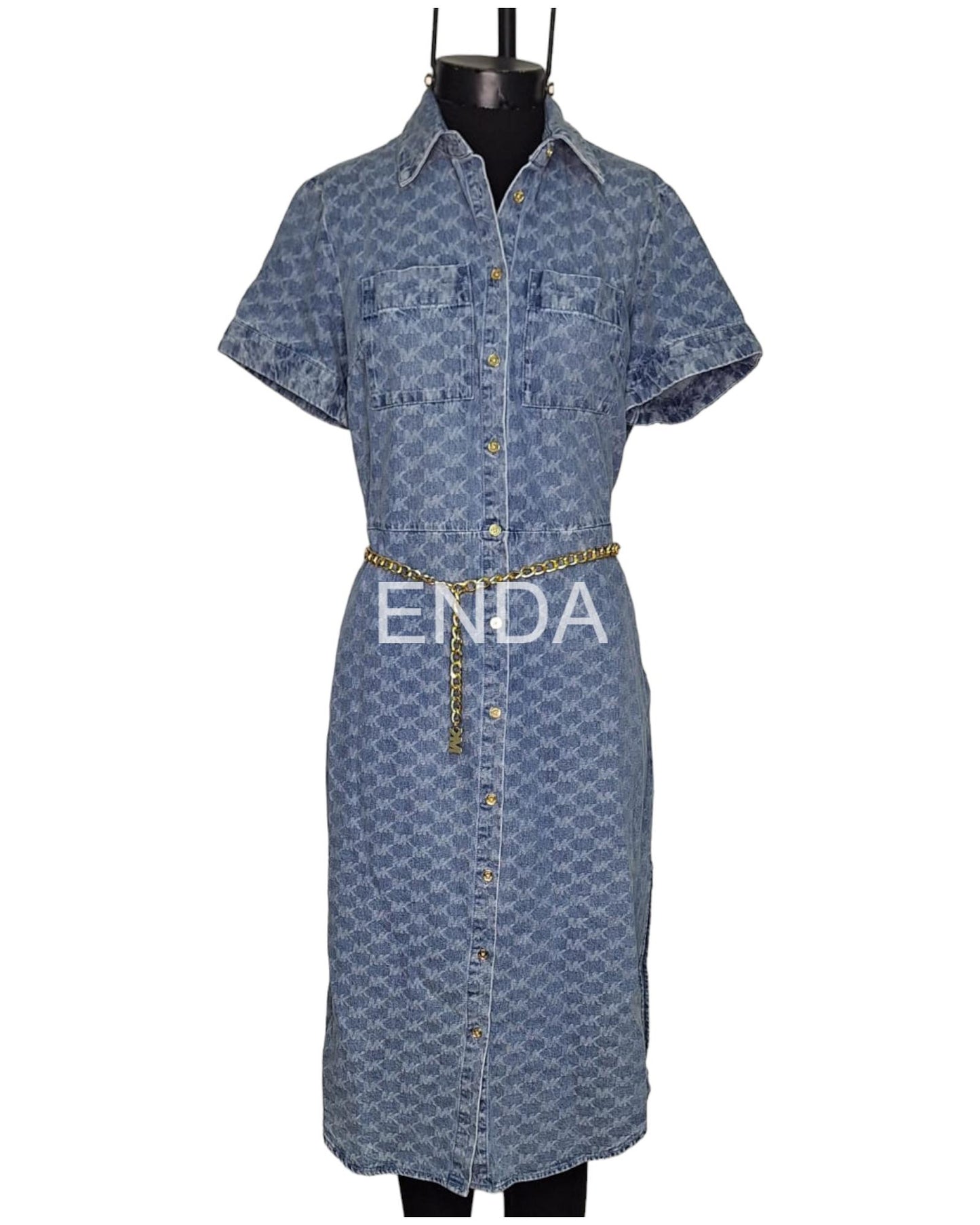 VESTIDO MC DENIM MONOGRAMA