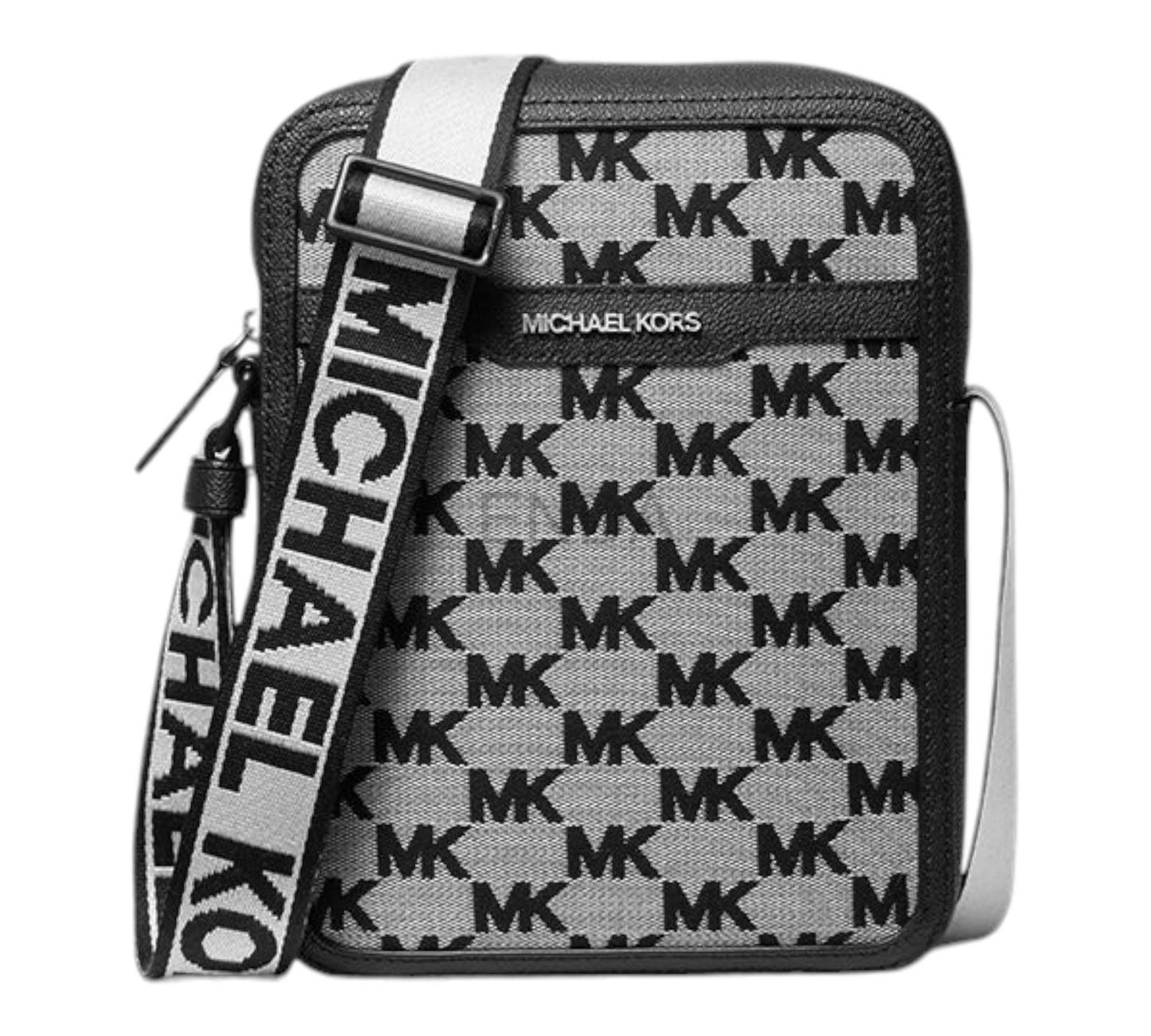 MORRAL NEGRO MONOGRAMA DE VARON - MICHAEL KORS