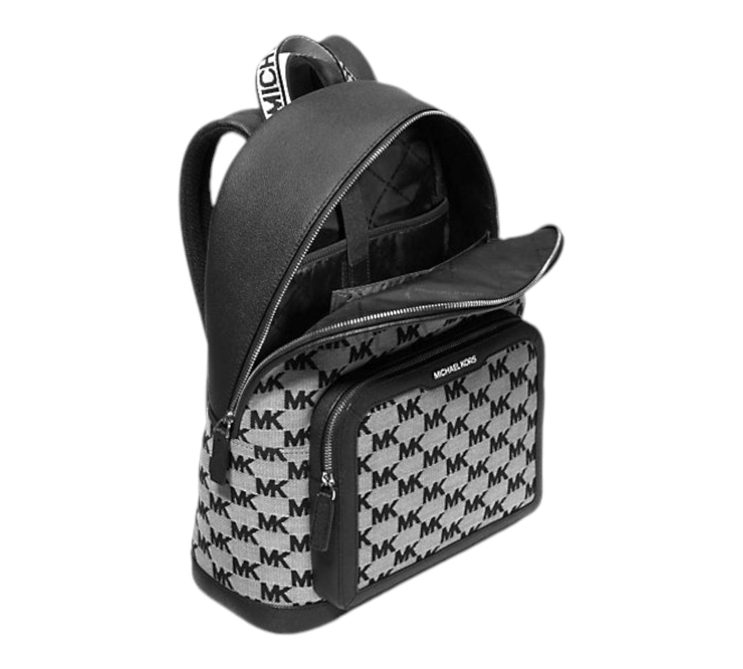 MOCHILA GRANDE NEGRA MONOGRAMA - MK