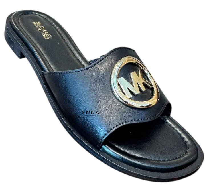 Sandalia negro con dorado MK