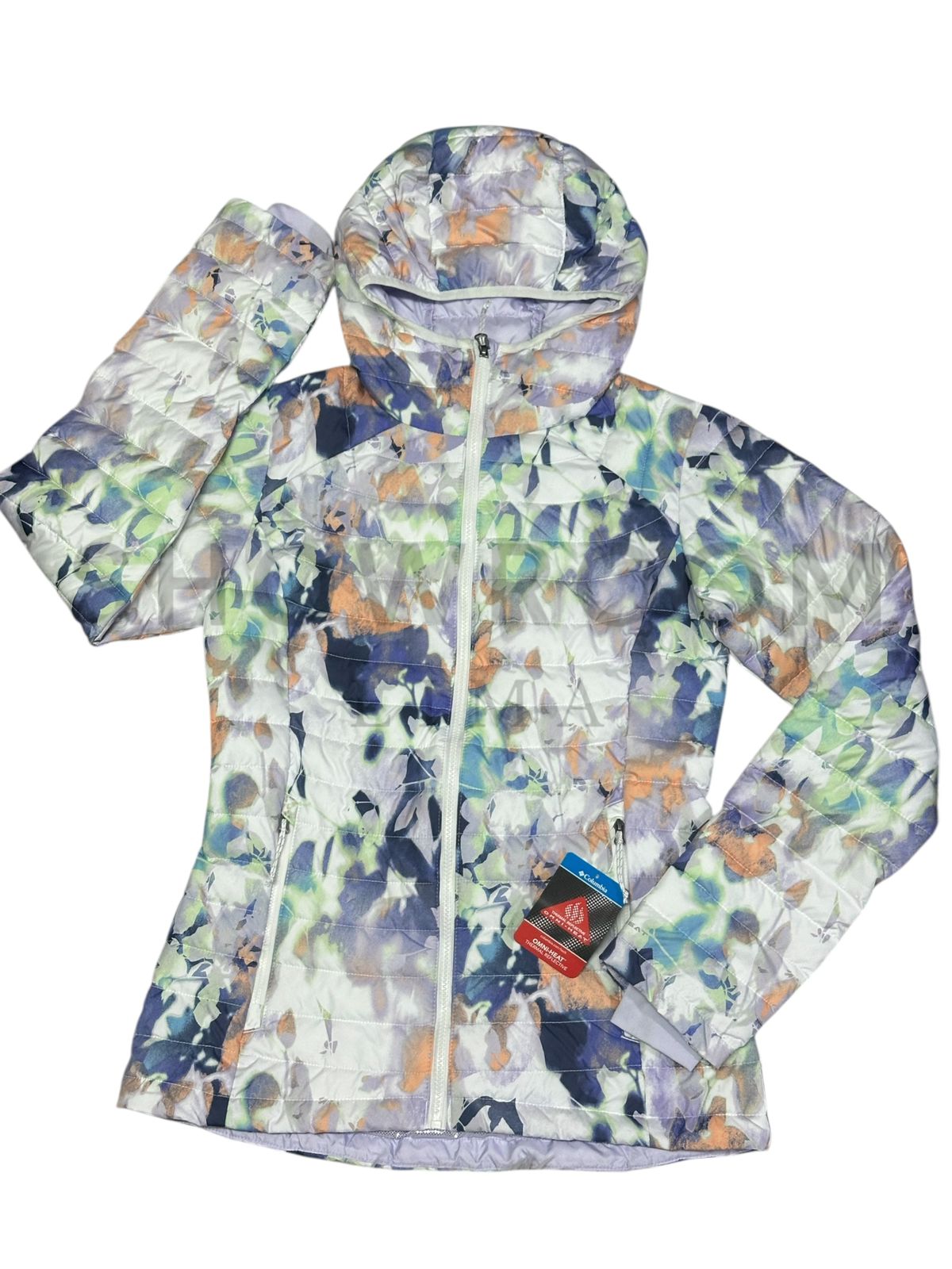 Casaca capucha multicolor talla S
