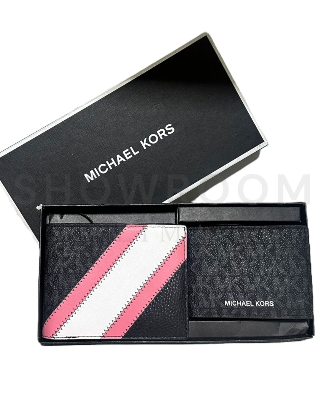 Kit Billetera + Tarjetero monograma MICHAEL KORS hombre