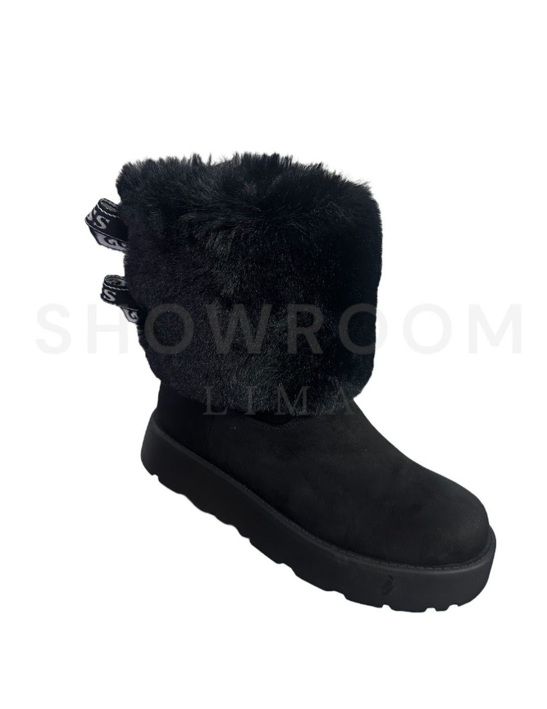 Botines Guess negros peluche
