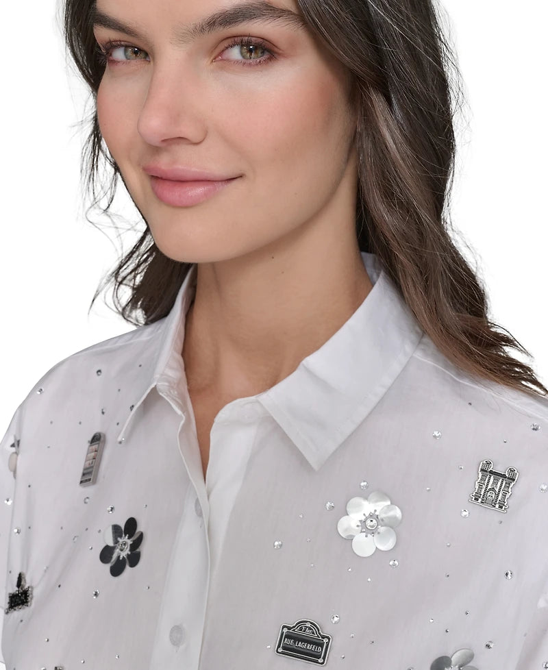 Blusa KARL LAGERFELD talla M