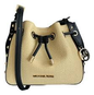 MK Phoebe Small Studded   negro con dorado