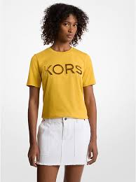 Polo MK mostaza logo Kors