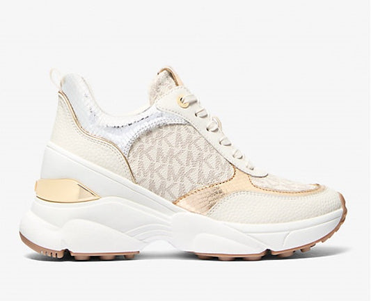 Zapatilla Katrina  Vainilla Monograma MK