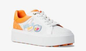 Zapatilla Romey  blanco con naranja MK