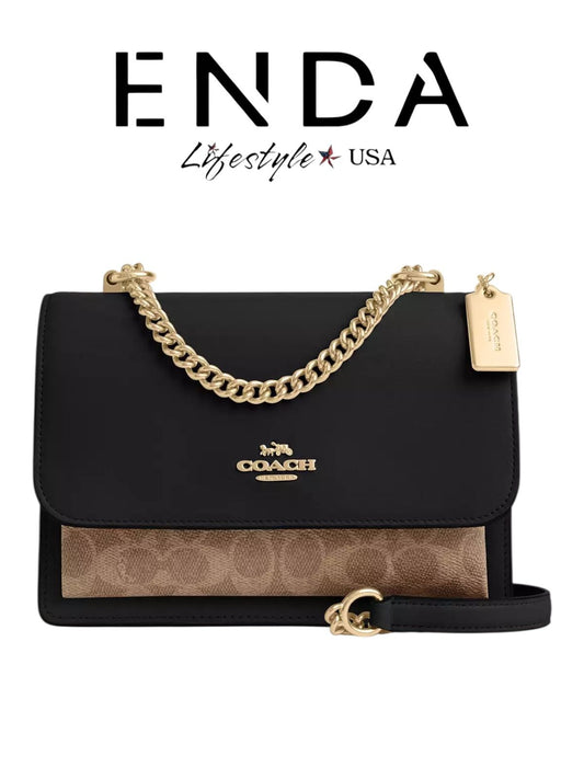 klare coach negro con monograma