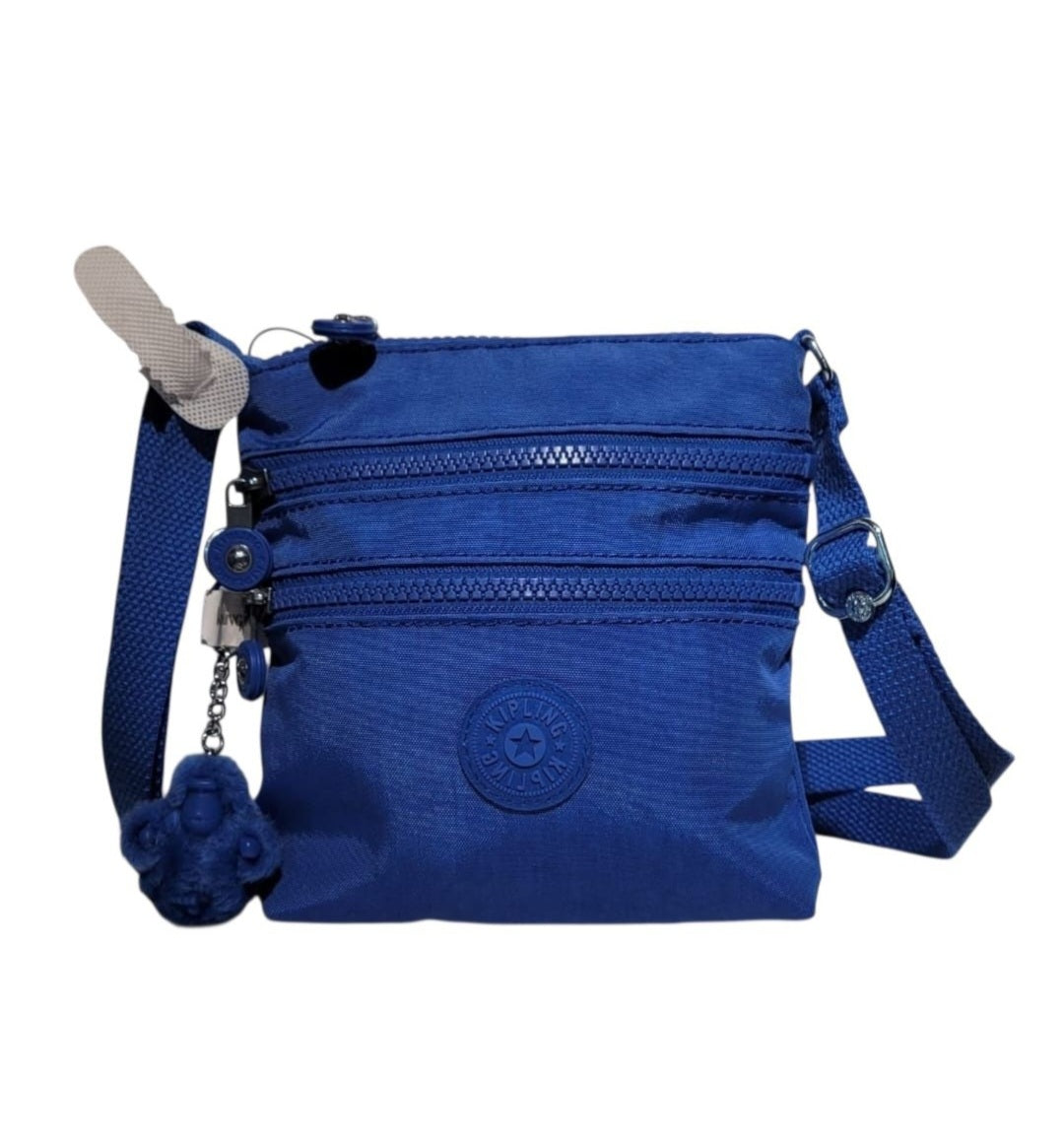 Crossbody Kipling azul strap regulable