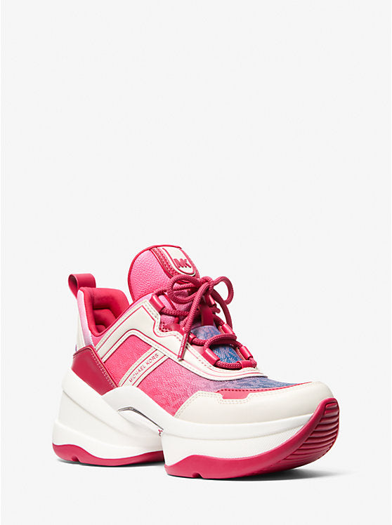 Zapatilla Olympia fucsia azul MK