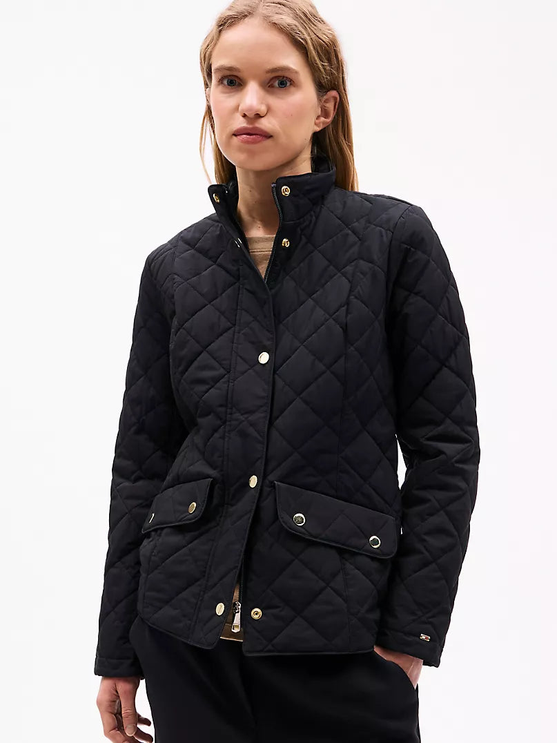 Casaca Rombos TOMMY HILFIGER Negro Talla S