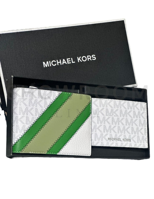 Kit Billetera + Tarjetero monograma MICHAEL KORS hombre