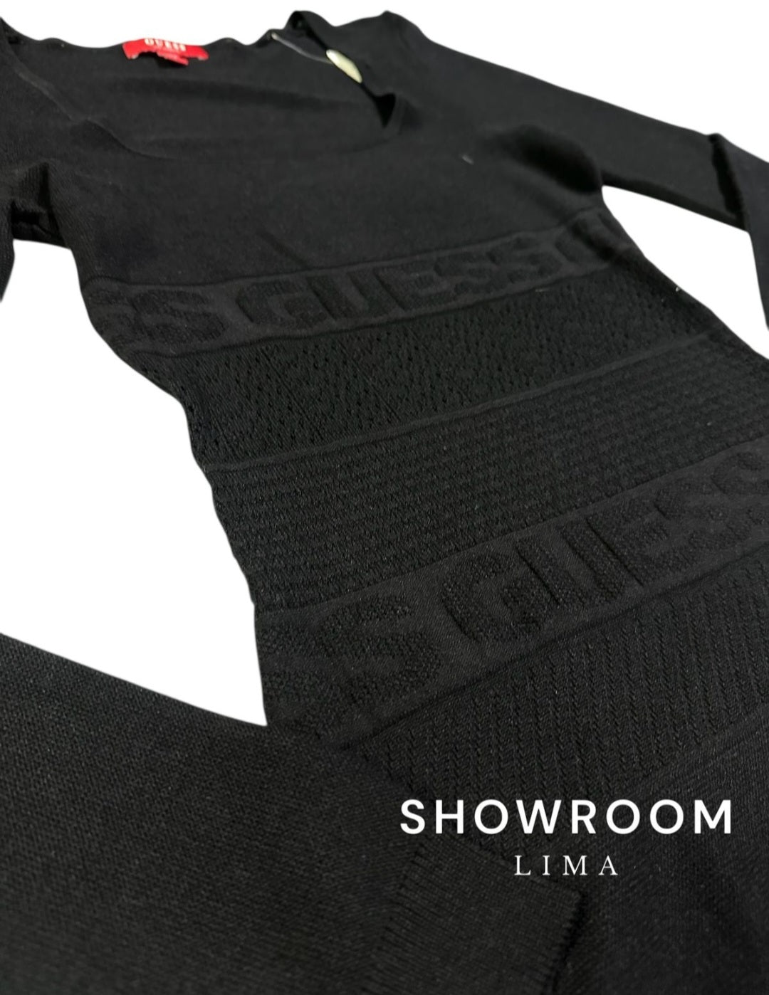 Vestido de hilo Guess negro