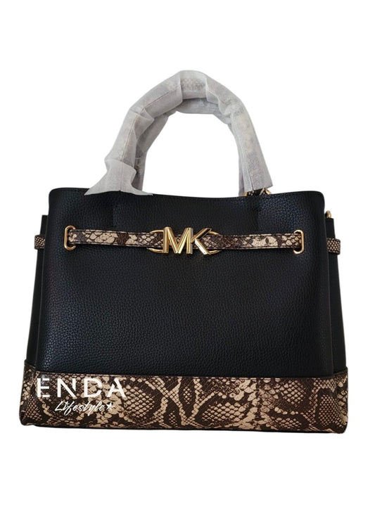Cartera MICHAEL KORS negra con animal print