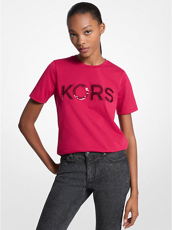 Polo MICHAEL KORS fucsia con lentejuelas Talla M