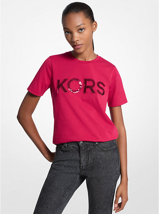 Polo MICHAEL KORS fucsia con lentejuelas Talla M