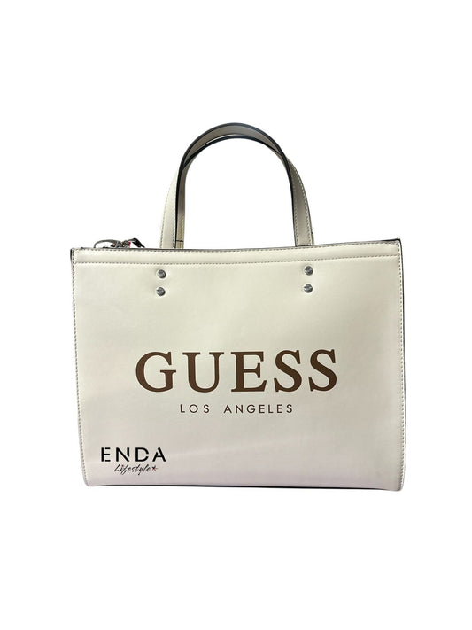 Tote Guess color claro con correa crossbody
