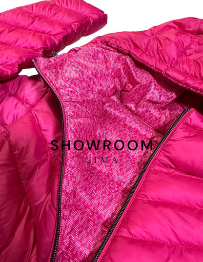 Casaca MICHAEL KORS Fucsia REVERSIBLE monograma mujer